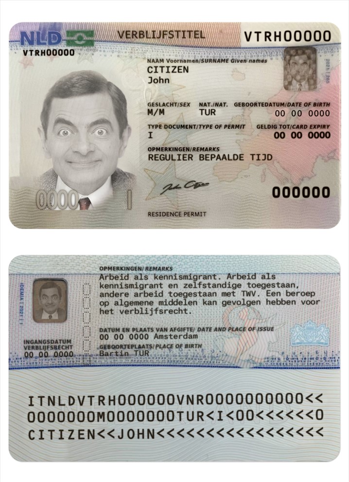 Carte de séjour aux Pays Bas